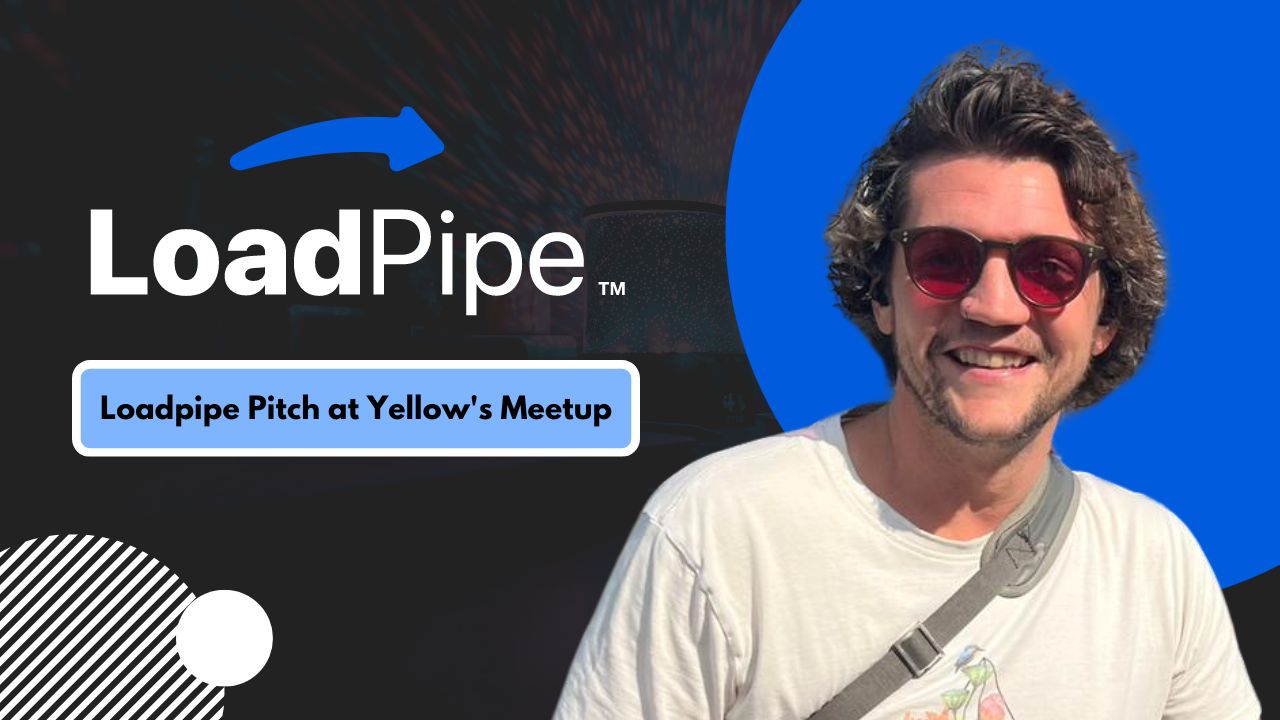 Loadpipe's CTO, Beau, Pitches at Yellow's Meetup